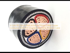 كابل طاقة مدرع SWA 4 نوى 185 مم مربع موصل نحاسي معزول XLPE/PVC كابل مدرع بسلك فولاذي